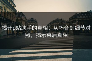 揭开p站助手的真相：从巧合到细节对照，揭示幕后真相