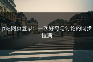 p站网页登录：一次好奇与讨论的同步拉满