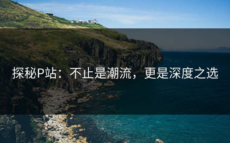 探秘P站：不止是潮流，更是深度之选