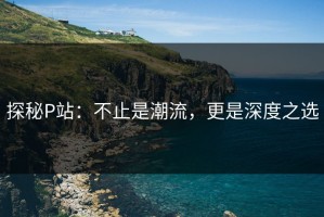 探秘P站：不止是潮流，更是深度之选